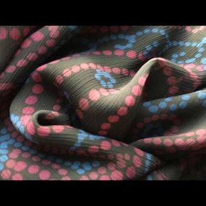 Sag Harbor Black Burgundy Blue Print NWOT